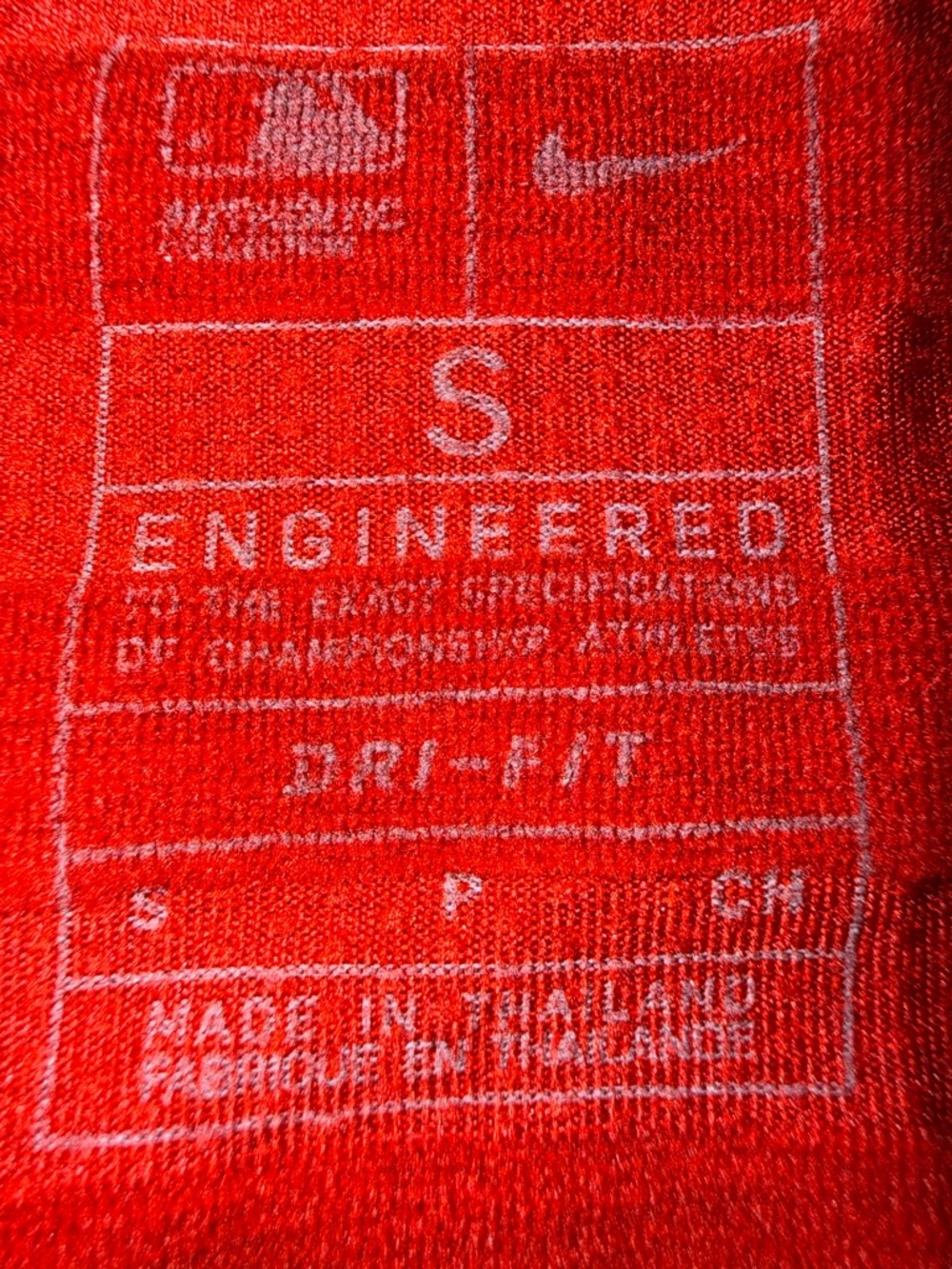 Nike Red Dri-FIT Engineered Performance Tee - Picture 4 of 8